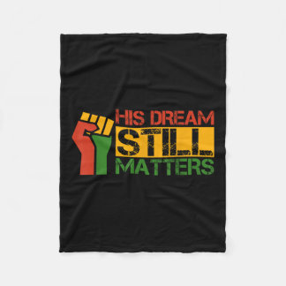 Black History Believe Achieve Succeed Tee Fantasti Fleece Blanket