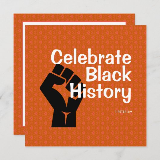 BLACK HISTORY BHM Celebrate Month Season (Front/Back)