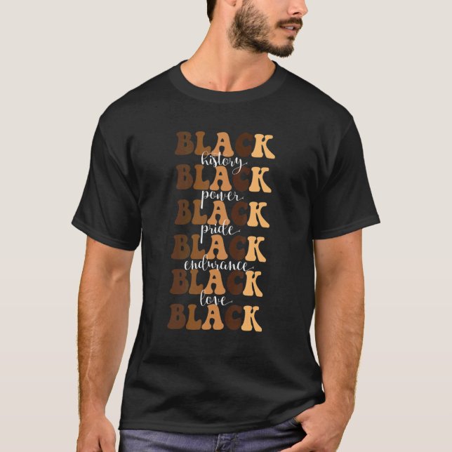 Black History Black Power Black Pride Black Endura T-Shirt (Front)
