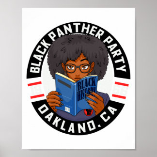Black History Book Panther Party Educated Girl 196 Poster