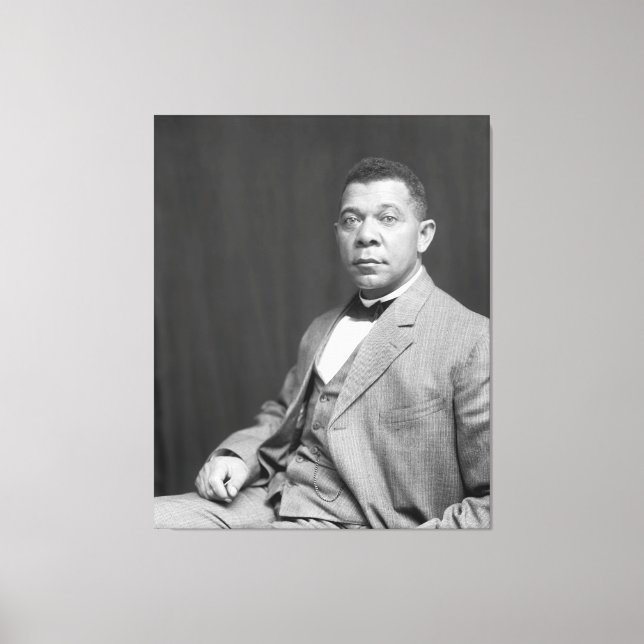 Black History: Booker T Washington, Civil Rights Canvas Print (Front)