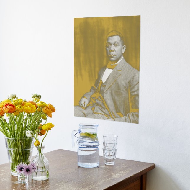 Black History: Booker T Washington, Civil Rights Foil Prints (Laydown (Kitchen))