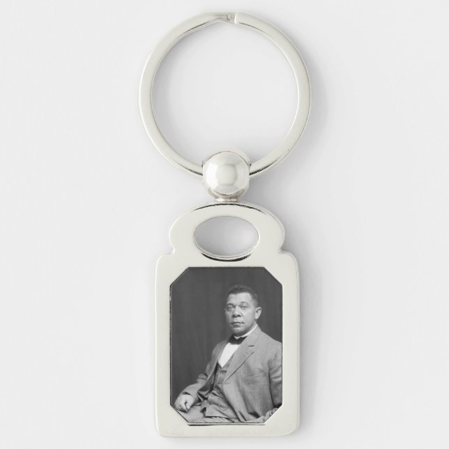 Black History: Booker T Washington, Civil Rights Keychain (Front)
