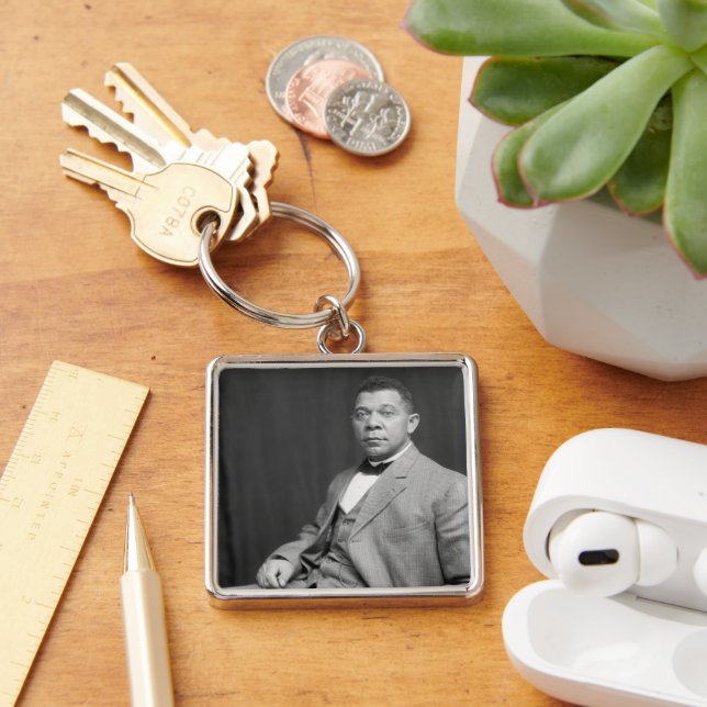 Black History: Booker T Washington, Civil Rights Keychain (Desk)