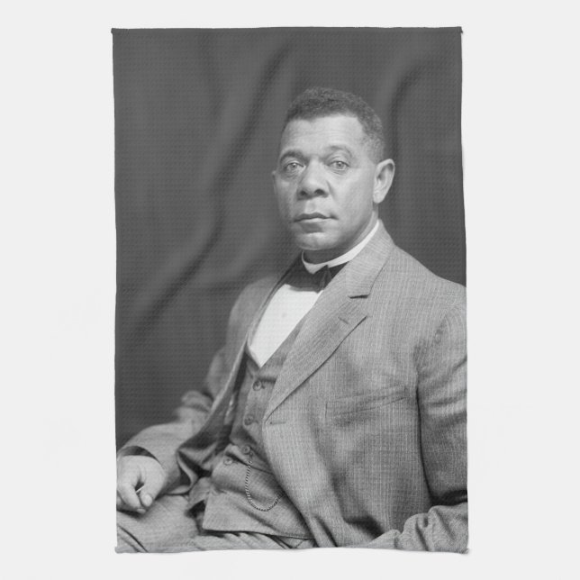 Black History: Booker T Washington, Civil Rights Kitchen Towel (Vertical)