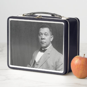 Black History: Booker T Washington, Civil Rights Metal Lunch Box
