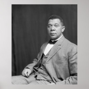 Black History: Booker T Washington, Civil Rights Poster