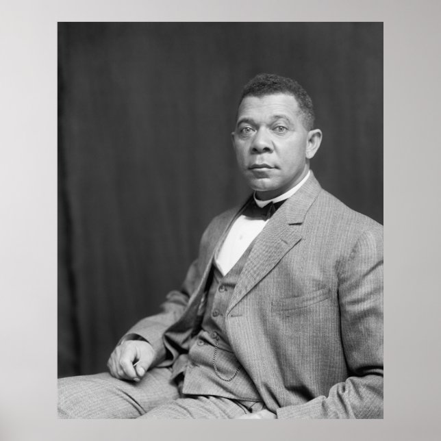 Black History: Booker T Washington, Civil Rights Poster (Front)