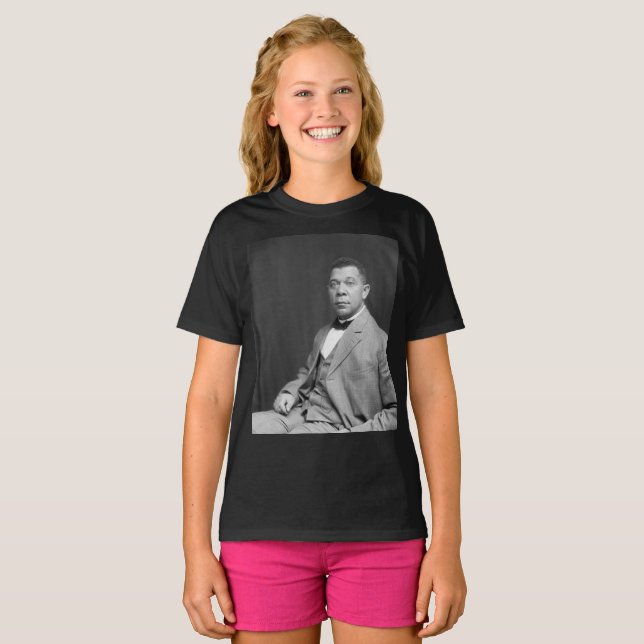 Black History: Booker T Washington, Civil Rights T-Shirt (Front Full)