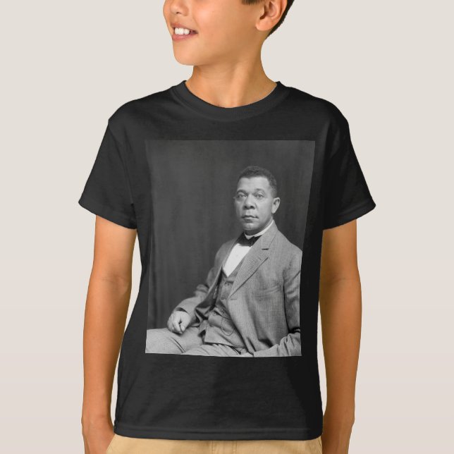 Black History: Booker T Washington, Civil Rights T-Shirt (Front)