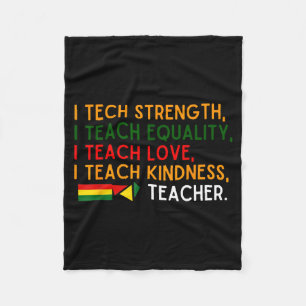 Black History Celebration Apparel Teachers African Fleece Blanket