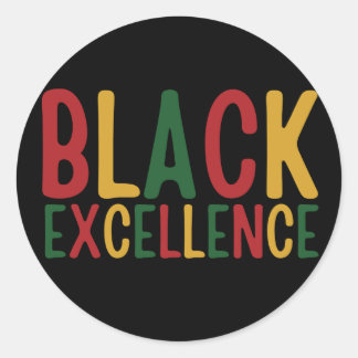 Black History  Classic Round Sticker