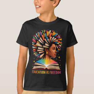 Black History Education Is Dom Books Black History T-Shirt
