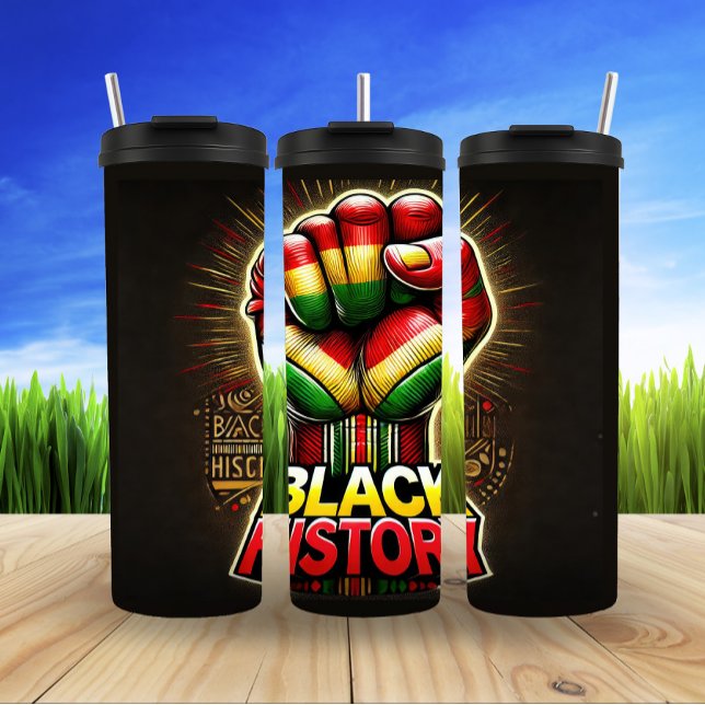 Black History Empowerment Through Powerful  Thermal Tumbler (Creator Uploaded)