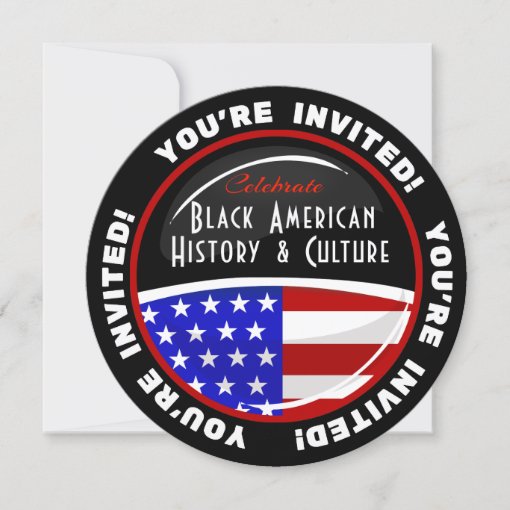 Black History Event Customizable Invitations Zazzle