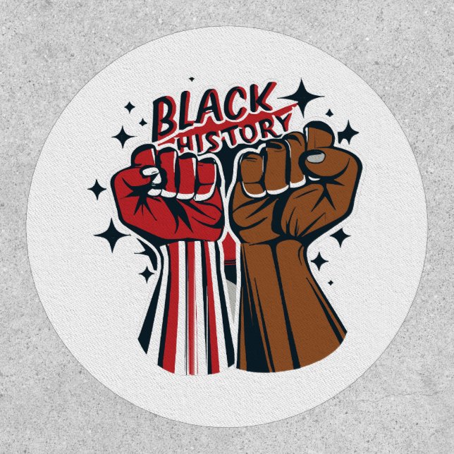 Black History Fists Patch (Front)