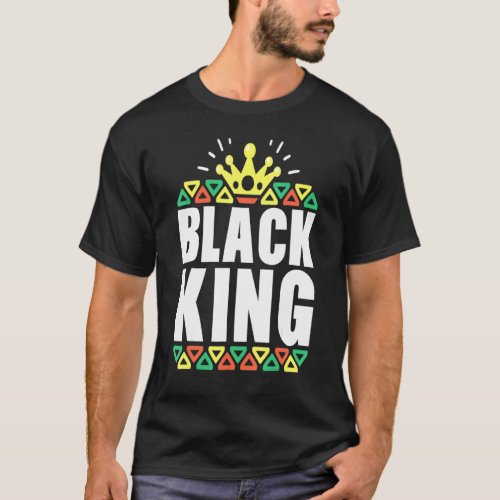 Black History For Men Boys Kids Black King African T_Shirt