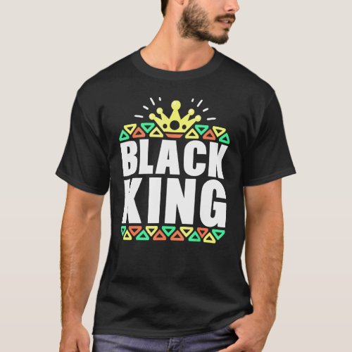 Black History For Men Boys Kids Black King African T_Shirt