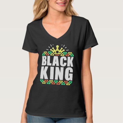 Black History For Men Boys Kids Black King African T_Shirt