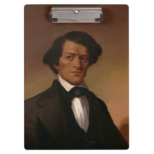 Black History: Fred Douglass Civil Rights 1845 Clipboard (Front)