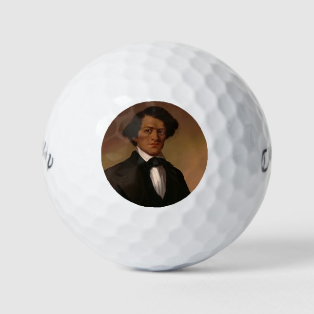 Black History: Fred Douglass Civil Rights 1845 Golf Balls (Front)