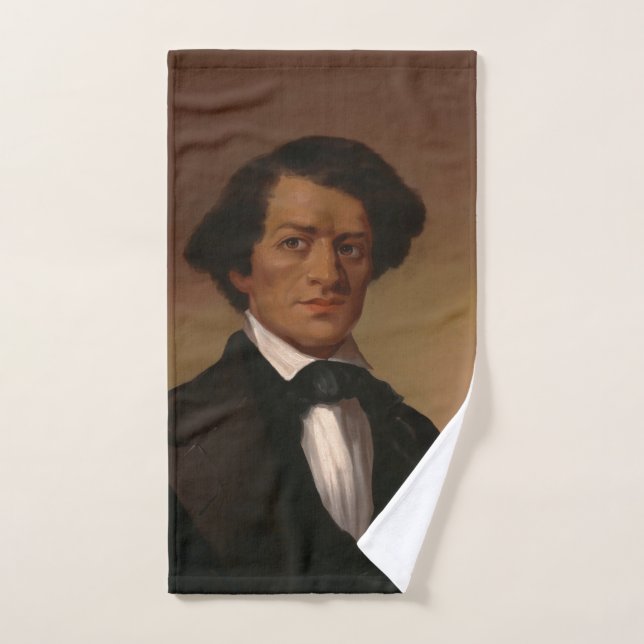 Black History: Fred Douglass Civil Rights 1845 Hand Towel (Hand Towel)