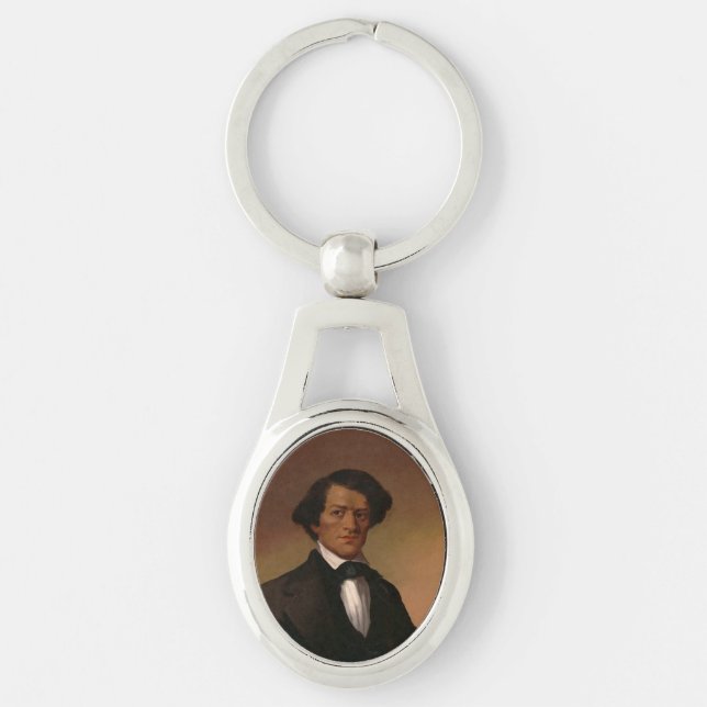 Black History: Fred Douglass Civil Rights 1845 Keychain (Front)