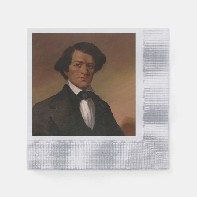 Black History: Fred Douglass Civil Rights 1845 Napkins (Front)