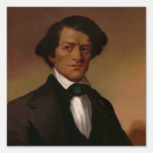 Black History: Fred Douglass Civil Rights 1845 Sign