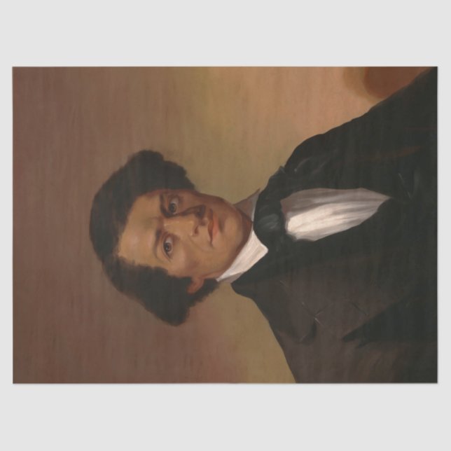 Black History: Fred Douglass Civil Rights 1845 Tissue Paper (Front)