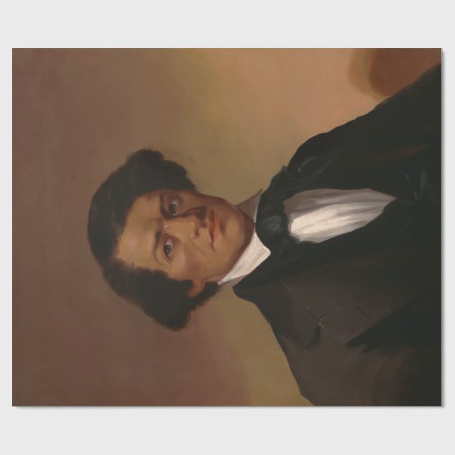 Black History: Fred Douglass Civil Rights 1845 Wrapping Paper (Flat)