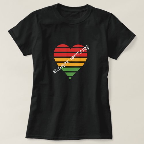 BLACK HISTORY HEART T_Shirt