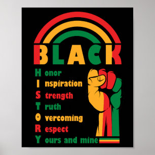 Black History Heritage Inspirational Poster