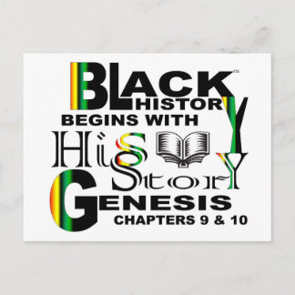 Black History - His-Story Postcard
