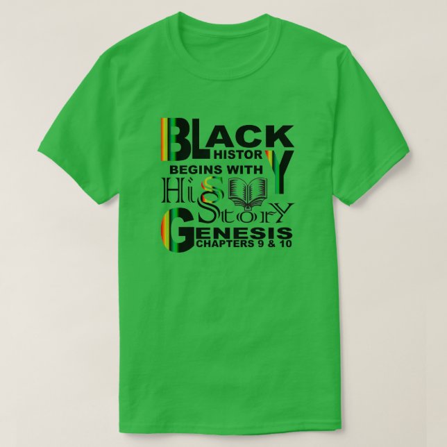 Black History-HiSStory T-Shirt (Design Front)