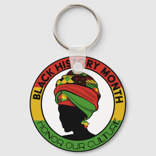 black History Honor Your Culture Keychain