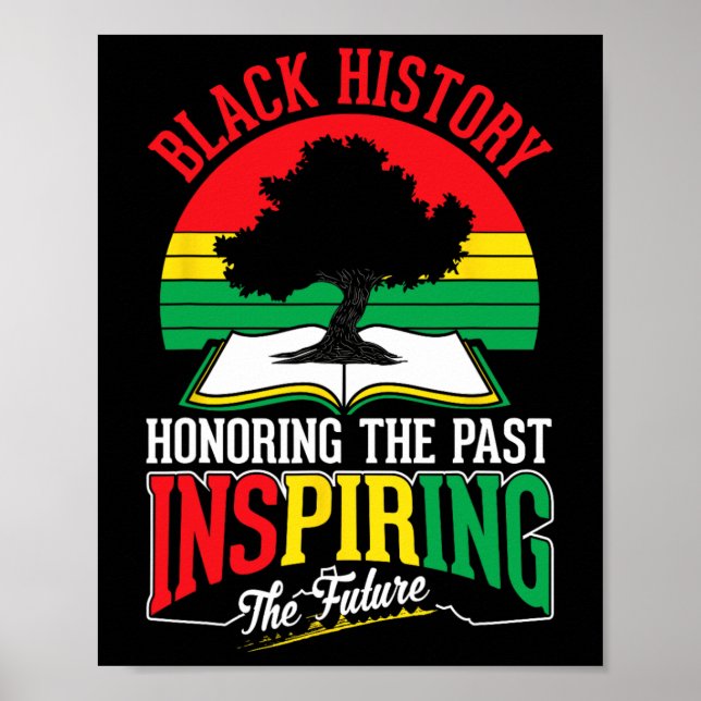 Black History Honoring Past Inspiring Future Junet Poster (Front)