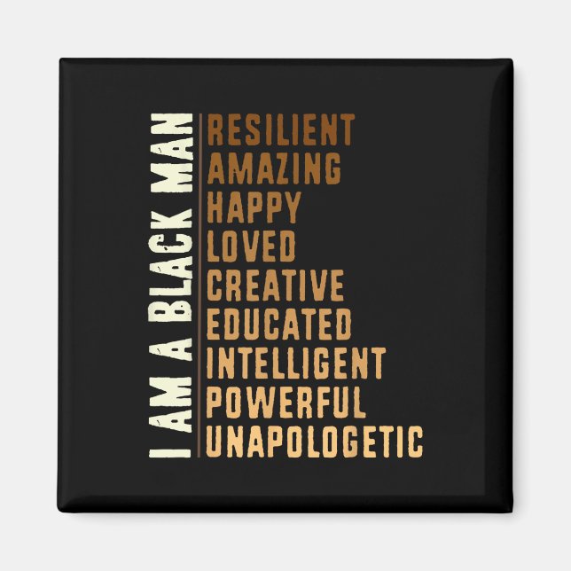 Black History Honoring Past Inspiring Future Men W Magnet (Front)