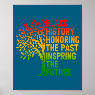 Black history honoring the past african pride poster