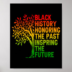 Black history honoring the past african pride poster