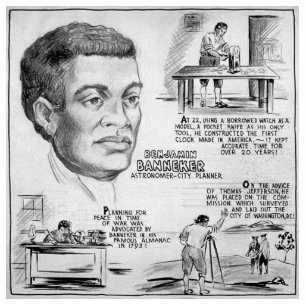 Black History Icon: Benjamin Banneker, Scientist Cutout