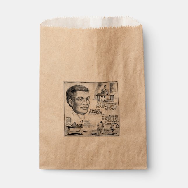 Black History Icon: Benjamin Banneker, Scientist Favor Bag (Front)