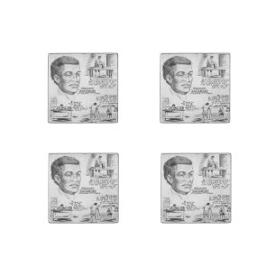 Black History Icon: Benjamin Banneker, Scientist Stone Magnet