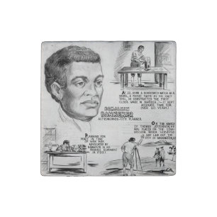 Black History Icon: Benjamin Banneker, Scientist Stone Magnet