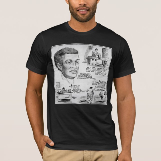 Black History Icon: Benjamin Banneker, Scientist T-Shirt (Front)