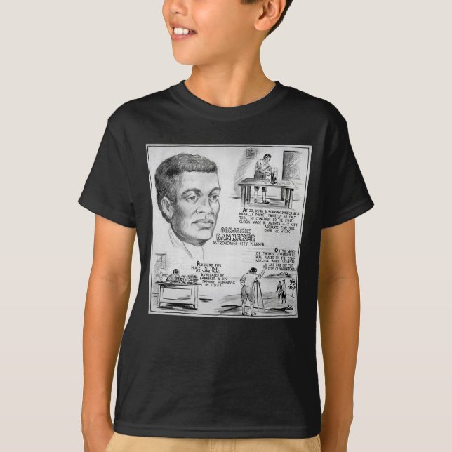 Black History Icon: Benjamin Banneker, Scientist T-Shirt (Front)
