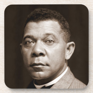 Black History Icon: Booker T Washington, Portrait Beverage Coaster