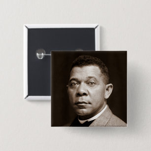 Black History Icon: Booker T Washington, Portrait Button