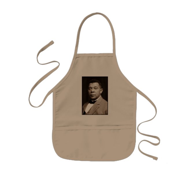 Black History Icon: Booker T Washington, Portrait Kids' Apron (Front)
