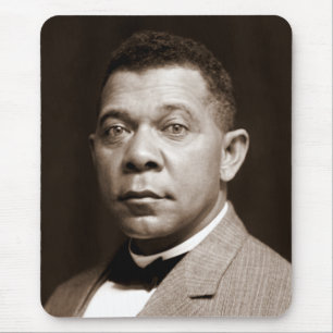 Black History Icon: Booker T Washington, Portrait Mouse Pad